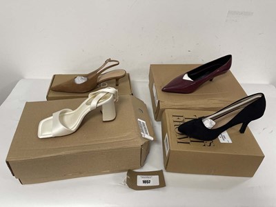 Lot 4x Boxed pairs of high heels to include NA-KD...