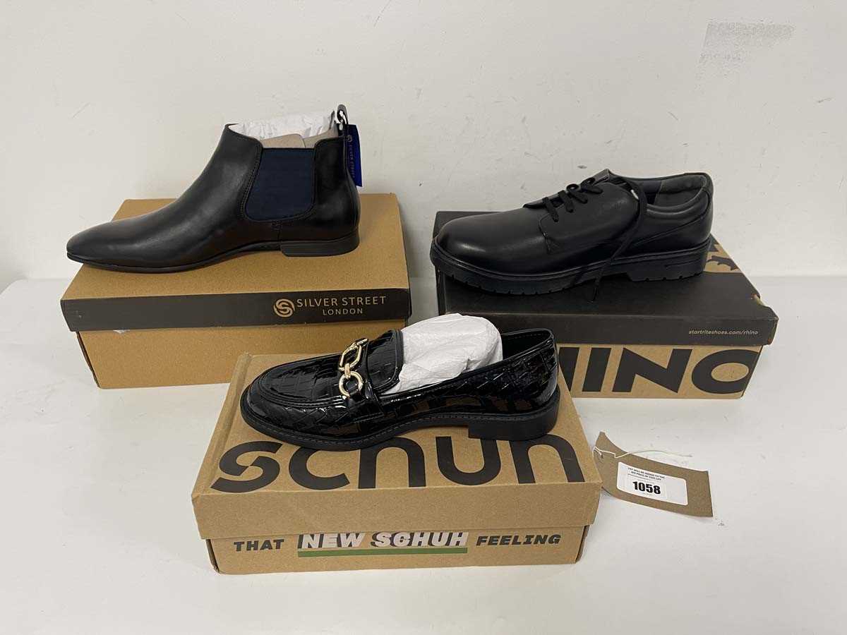 Lot 3x Boxed pairs of shoes to include Schuh UK4,...