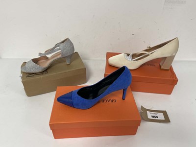 Lot 3x Boxed pairs of high heels to include Grace...