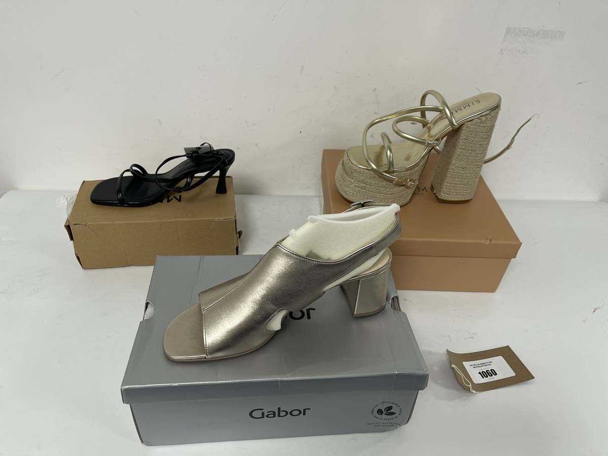 Lot 3x Boxed pairs of high heels to include Pull &...