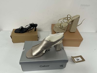 Lot 3x Boxed pairs of high heels to include Pull &...