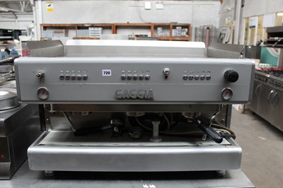 Lot 720 - 85cm Gaggia automatic 3 station barista type...