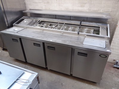 Lot 741 - 230cm Foster pizza prep counter with cold well...