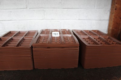 Lot 761 - Approx. 20 silicone chocolate bar moulds for...