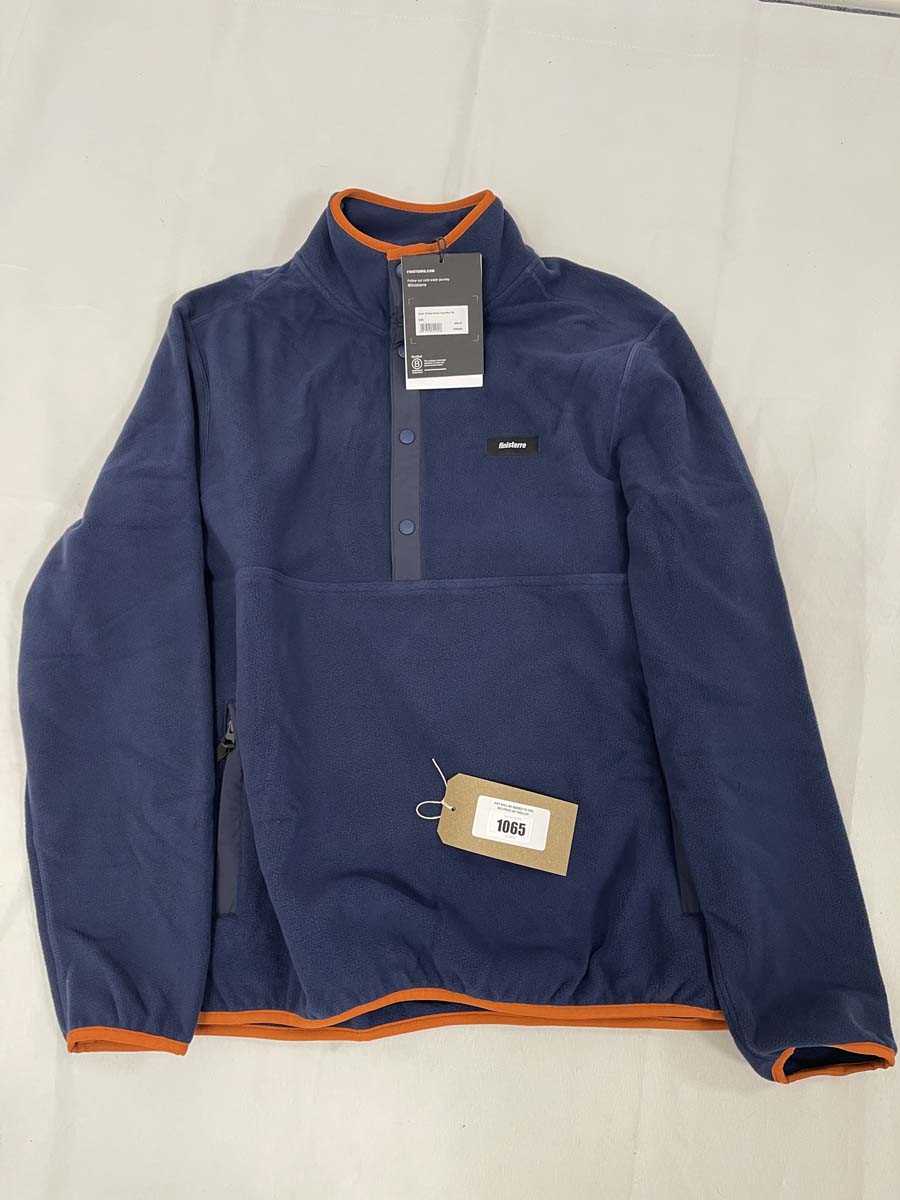 Lot Finisterre axiom 1/4 snap fleece in deep blue...
