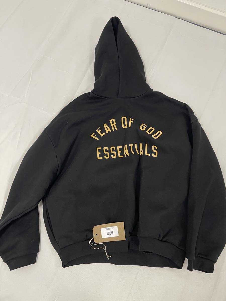 Lot Essentials Fear of God front logo hoodie in...
