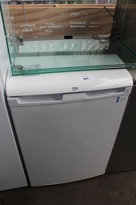 Lot 831 - 54cm Beko under counter single door fridge