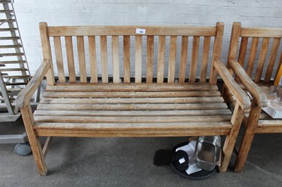 Lot 841 - 130cm teak garden bench