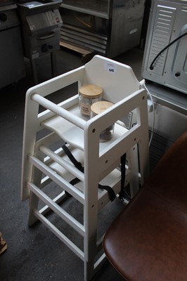Lot 848 - 2 stacking high chairs
