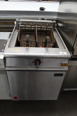 Lot 871 - 60cm gas Falcon single tank fryer with 2 baskets