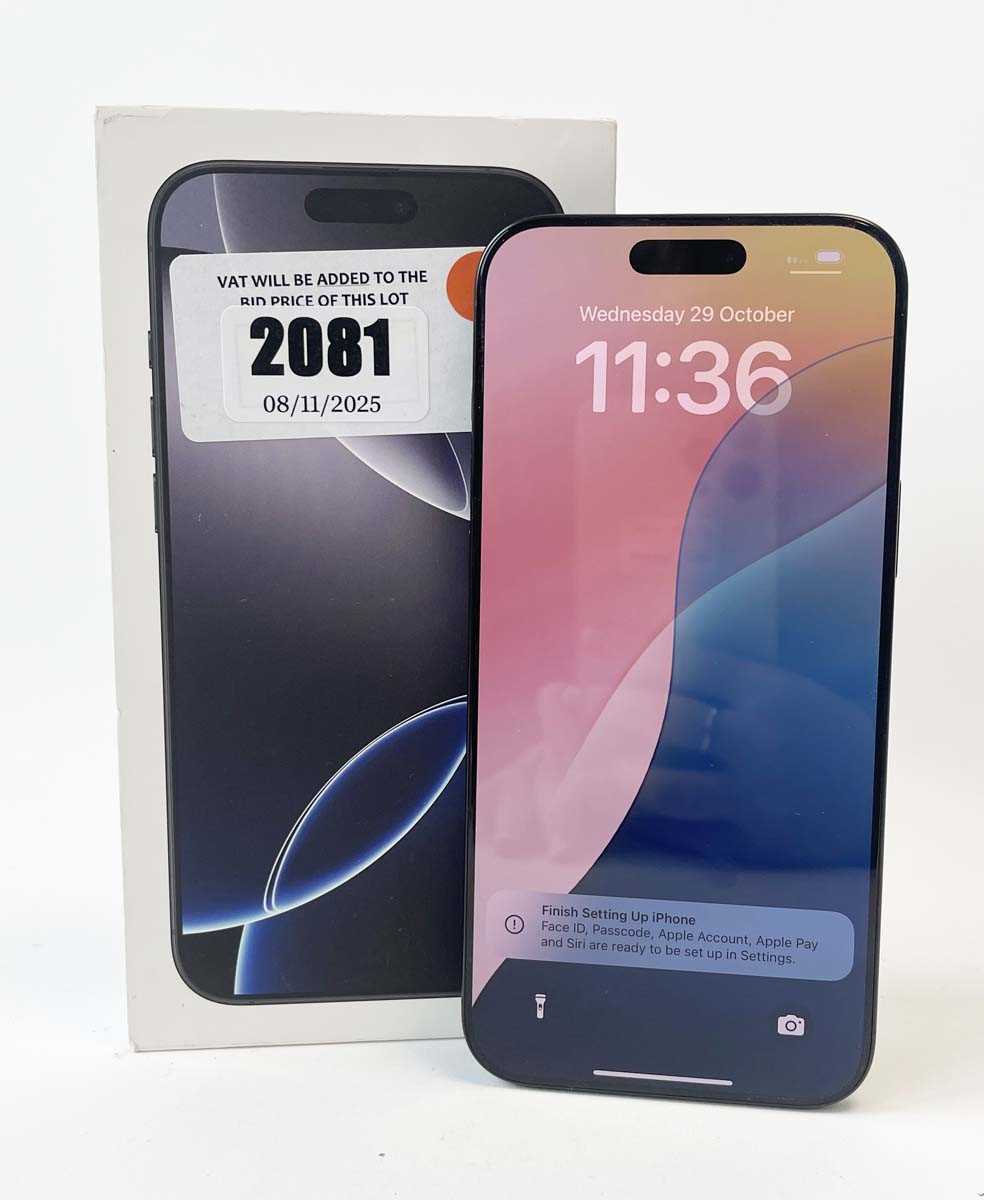 Lot iPhone 16 Pro Max 256GB Black Titanium with...