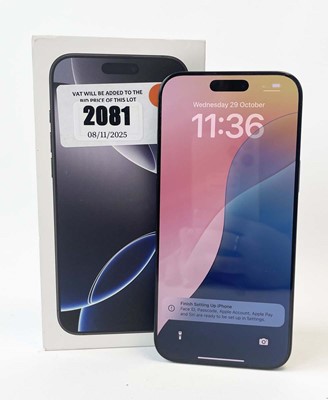 Lot iPhone 16 Pro Max 256GB Black Titanium with...