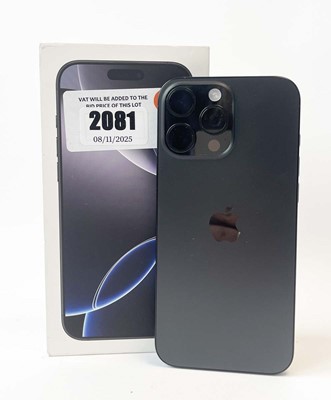 Lot iPhone 16 Pro Max 256GB Black Titanium with...