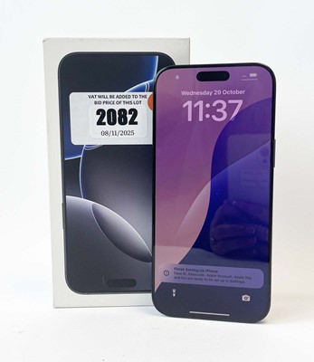 Lot iPhone 16 Pro Max 256GB Black Titanium with box