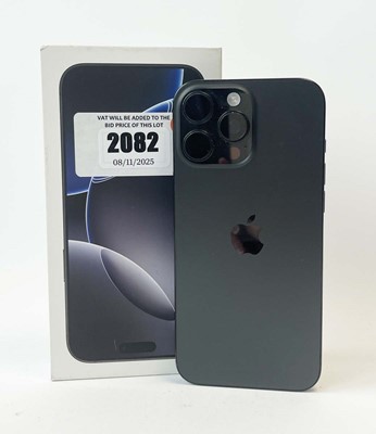 Lot iPhone 16 Pro Max 256GB Black Titanium with box