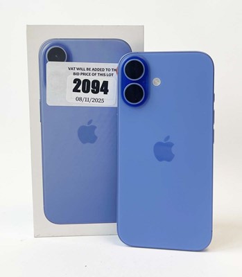 Lot iPhone 16 512GB Ultramarine with box and cable