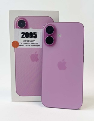 Lot iPhone 16 128GB Pink with box and cable