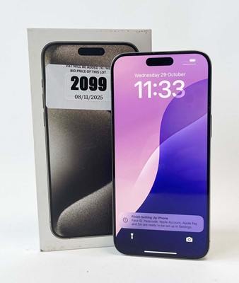 Lot iPhone 15 Pro Max 256GB Natural Titanium with...