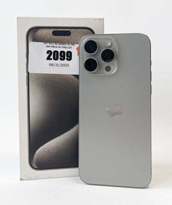Lot iPhone 15 Pro Max 256GB Natural Titanium with...