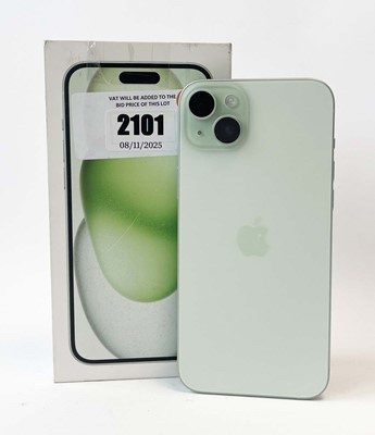 Lot iPhone 15 Plus 128GB Green with box and cable
