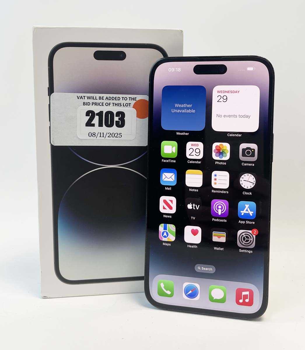 Lot iPhone 14 Pro Max 128GB Space Black with box