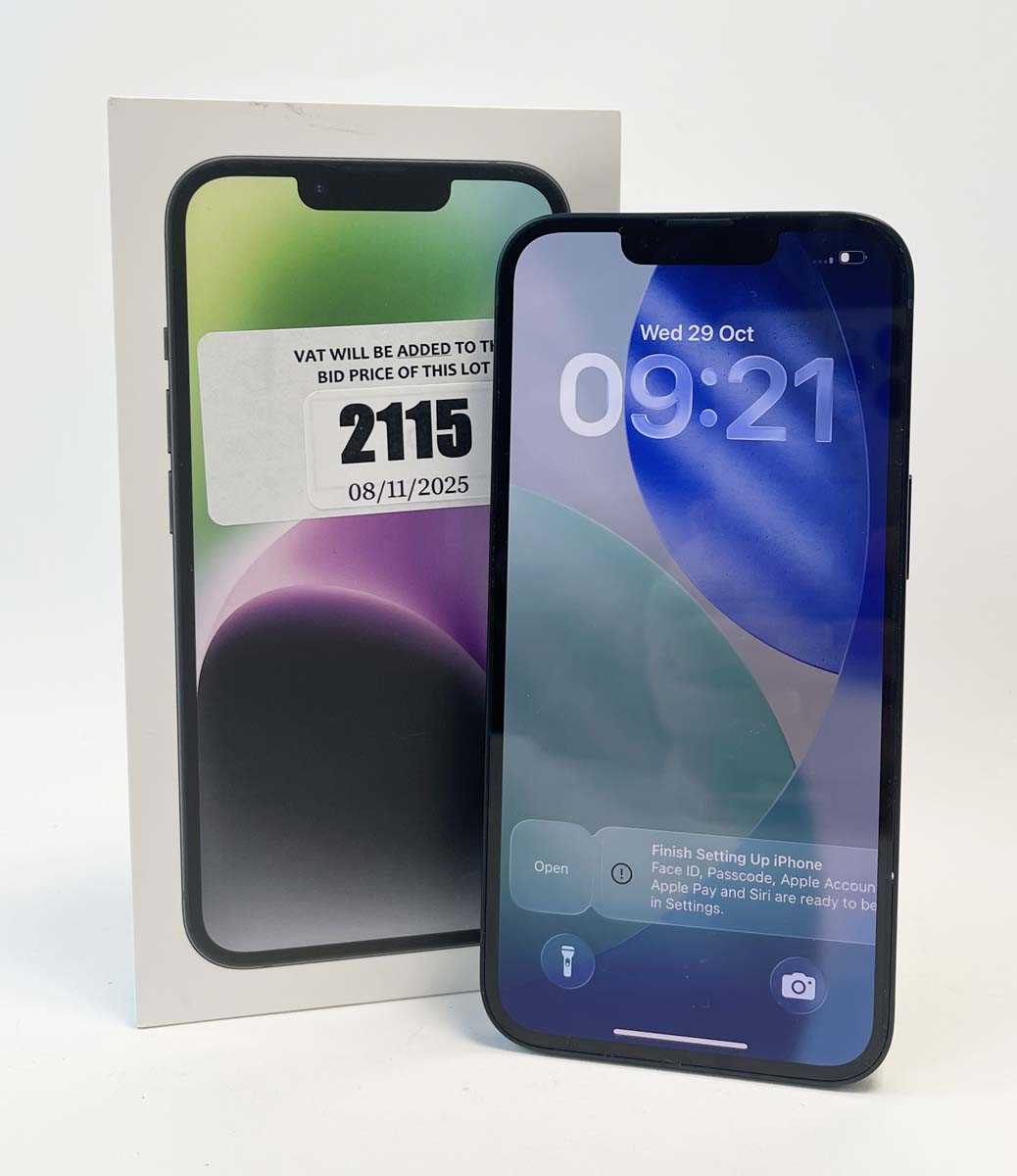 Lot iPhone 14 128GB Midnight with box