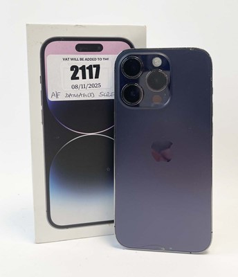 Lot iPhone 14 Pro 128GB Deep Purple with box...