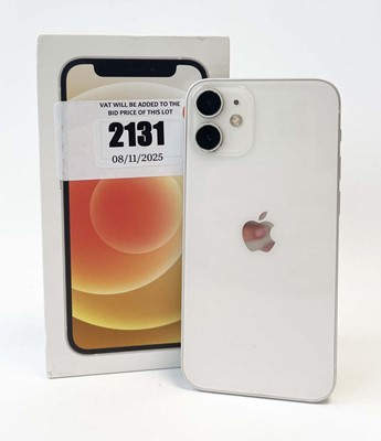 Lot iPhone 12 Mini 128GB White with box and cable