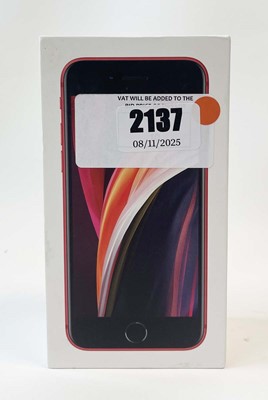 Lot iPhone SE 2020 128GB Red with box, earphones,...