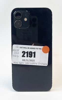 Lot iPhone 12 128GB Black (non original battery /...