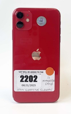 Lot iPhone 11 64GB Red (non original screen)