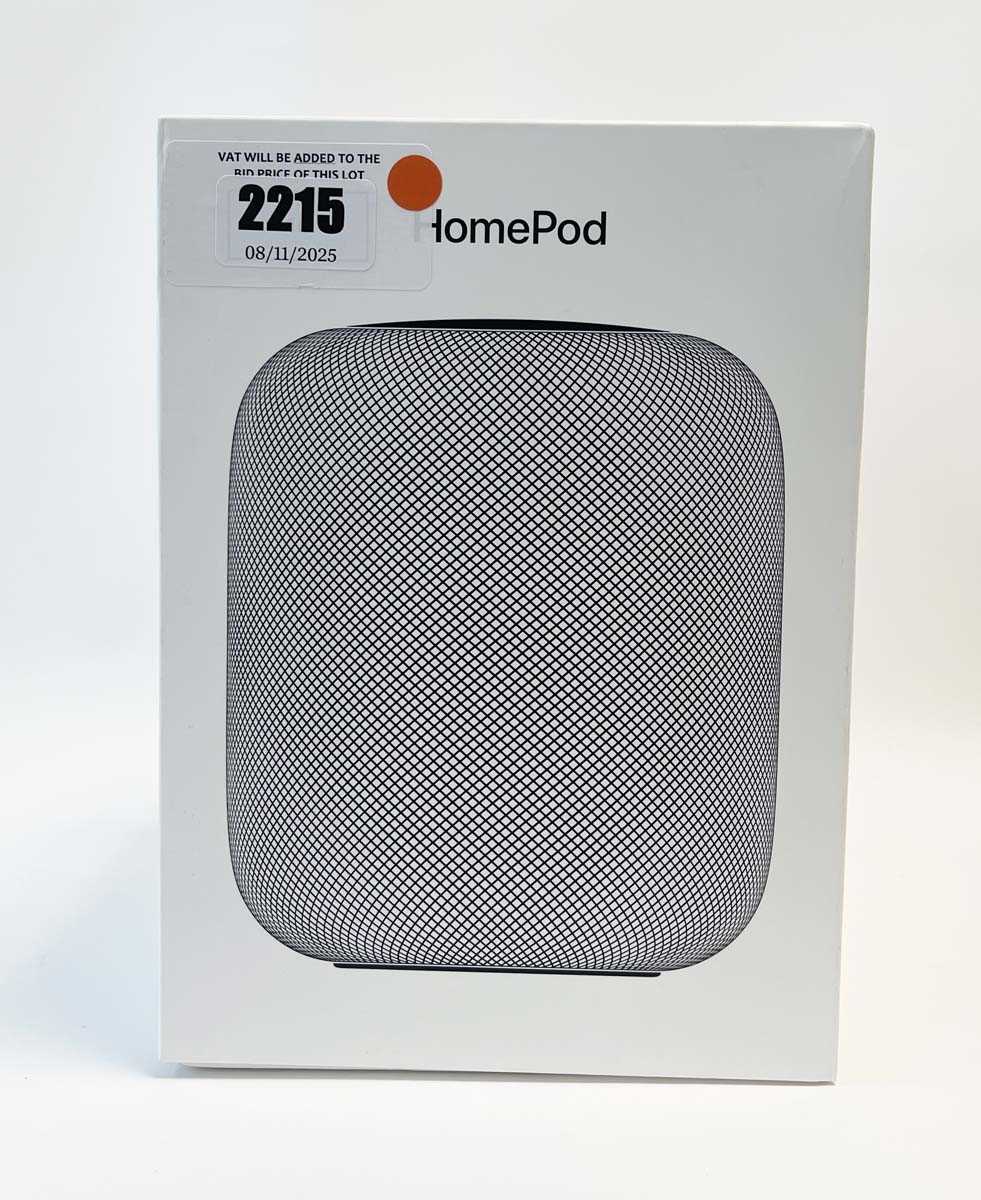Lot HomePod Space Grey A1693 smart speaker, boxed