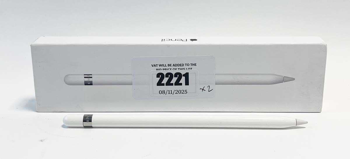 Lot 2x Apple Pencil 1st Gen A1603 boxed and loose