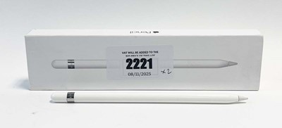 Lot 2x Apple Pencil 1st Gen A1603 boxed and loose