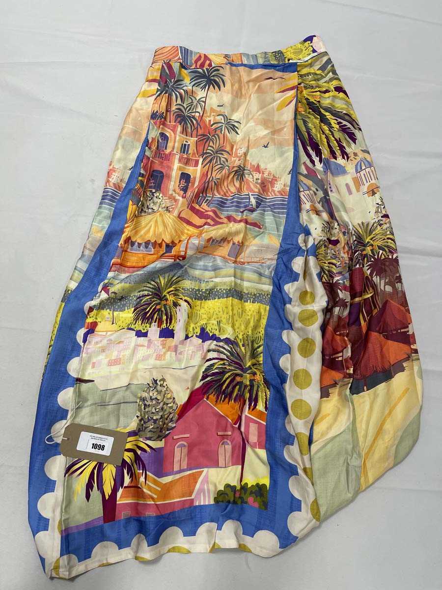 Lot Corey Lynn Calter landscape print skirt size XL