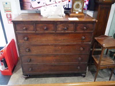 Lot 1101 - Victorian mahogany chest of 4 over 4 drawers