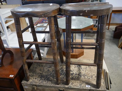 Lot 1130 - 2 wooden barstools