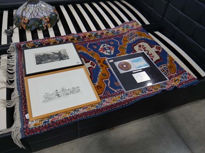 Lot 1145 - Brightly coloured woolen blue, yellow, red and...