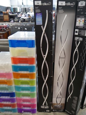 Lot 1150 - Artika Swirl LED floor lamp, boxed