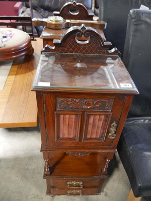 Lot 1171 - Pair of Edwardian mahogany night stands each...