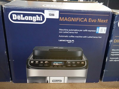 Lot 1306 - Boxed De'Longhi Magnifica Evo Next coffee machine