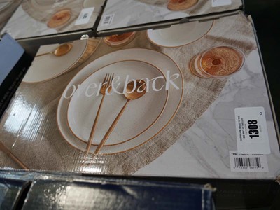 Lot 1308 - Boxed Over & Back plate and bowl set