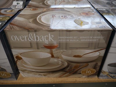 Lot 1320 - Boxed Over & Back plate and bowl set