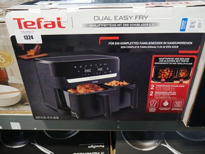 Lot 1324 - Boxed Tefal Dual Easy Fry air fryer