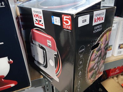 Lot 1328 - Boxed Kenwood kMix mixer in black