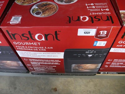 Lot 1337 - Boxed Instant Gourmet air fryer