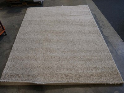 Lot 1191 - Ikea shagpile type rug in natural colour