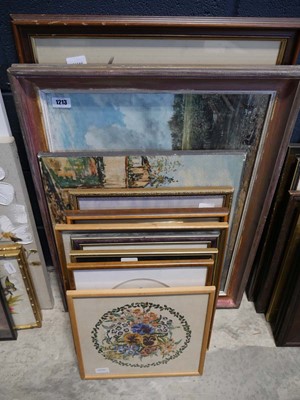 Lot 1213 - Approx. 10 various pictures (mostly framed)...