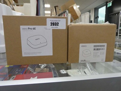 Lot 2032 - eero Pro 6E and eero 6 mesh WiFi routers