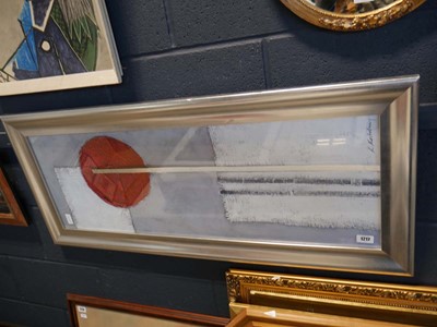 Lot 1217 - Contemporary print in silver coloured frame